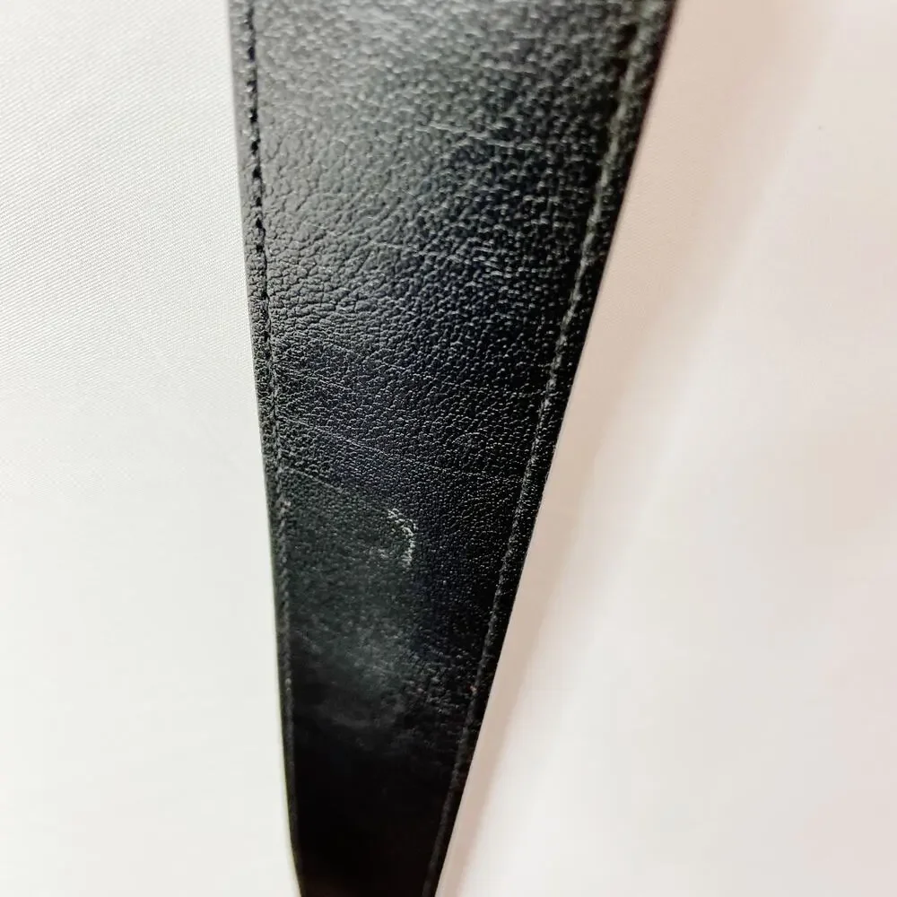 MICHAEL Michael Kors Black Leather Belt Size Large - Picture 13 of 14